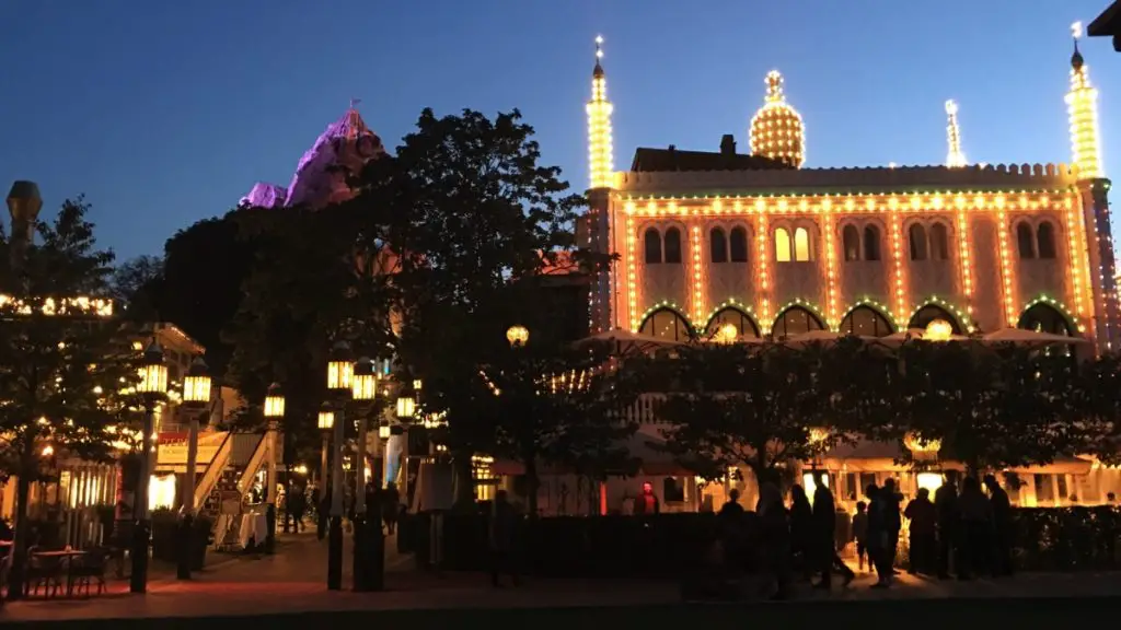 Tivoli, Copenhagen at night