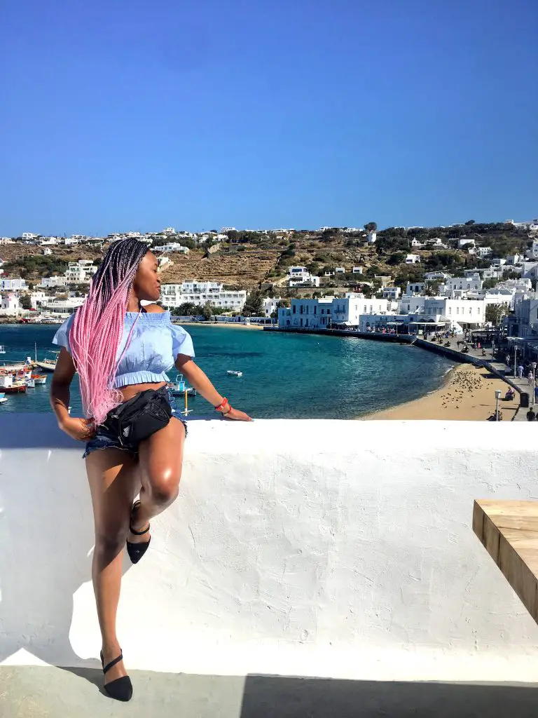 Airbnb rooftop in Mykonos Greece