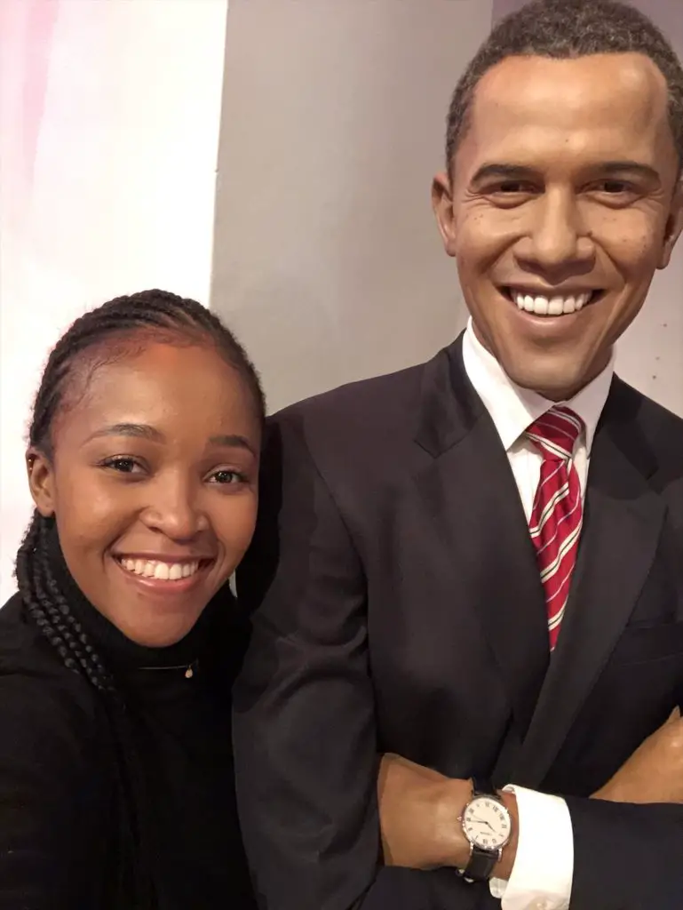 Barack Obama sculpture at Madame Tussauds in London