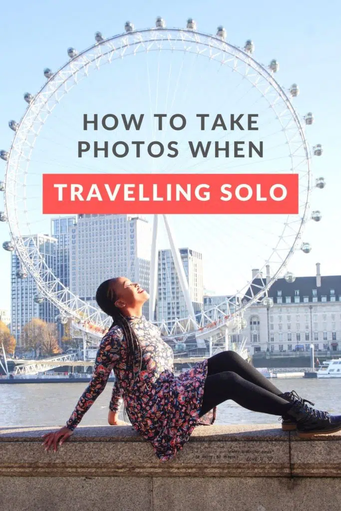 How to take photos when travelling solo_Pinterest graphic