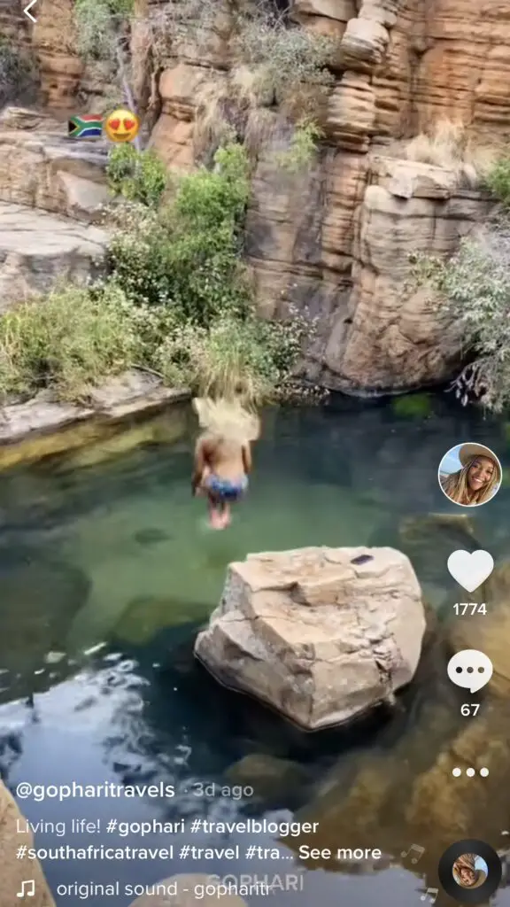 Gopharitravels tiktok video at Mountain Sanctuary Park